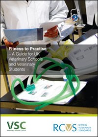 The RCVS has published Fitness to Practise - A Guide for UK Veterinary Schools and Veterinary Students, and is now working to produce an equivalent for veterinary nurse students.