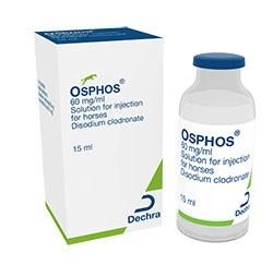 Dechra Veterinary Products has launched Osphos, an intramuscular clodronic acid injection for the control of clinical signs associated with the bone resorptive processes of navicular syndrome in horses.