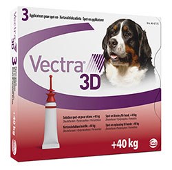 Ceva Animal Health has launched Vectra 3D, a new broad spectrum topical ectoparasiticide for dogs which is effective against fleas, ticks and flies.