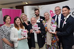 Easy to Give Award winners from left: Claire Bessant, iCatCare Chief Executive; Alison Henry, Ceva; Bradley Viner, iCatCare Vice President; Nicola Barclay, Ceva; Rachel Crowe, Norbrook; Simon Bolton, Virbac.