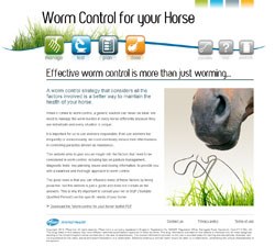 Pfizer Animal Health, maker of the equine wormers Equest and Equest Pramox, has unveiled a new website, www.wormingyourhorse.info