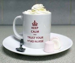 In celebration of the great work that head nurses all round the country do, CAW is giving away free ‘Keep Calm and Trust Your Head Nurse’ mugs on their stand (A09) in the main exhibition hall.