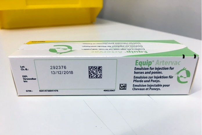 Zoetis reports that it is running out of Equip Artervac, its Equine Viral Arteritis (EVA) vaccine, and new stocks are not expected before February 2019.