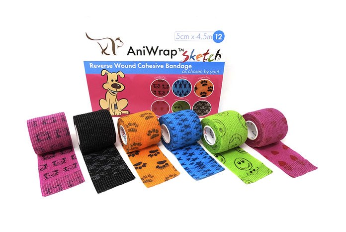 J. A. K Marketing has launched the Purfect Aniwrap Sketch Reverse Wound Cohesive Bandage.