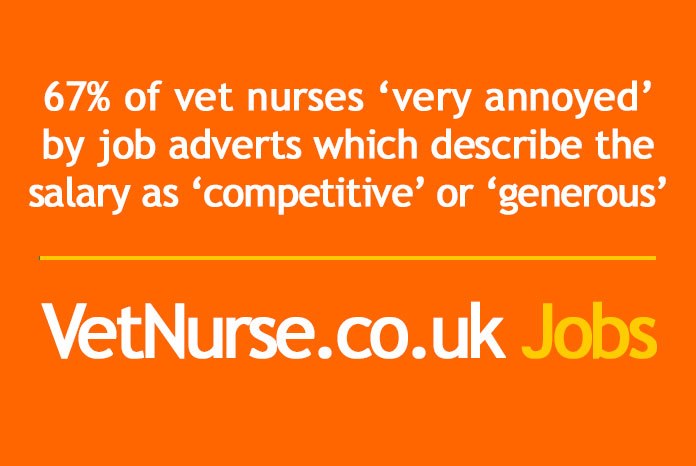A survey carried out by VetNurse.co.uk Jobs and VetSurgeon.org Jobs has concluded that both veterinary  nurses and surgeons want potential employers to be up front about the salary they're offering, and many will simply ignore advertisements that don't contain this information.