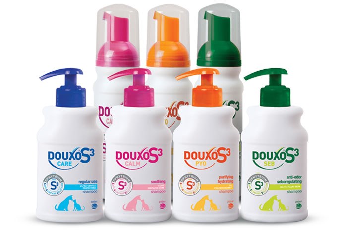Ceva Animal Health has launched Douxo S3, a new range of skincare products for cats and dogs.