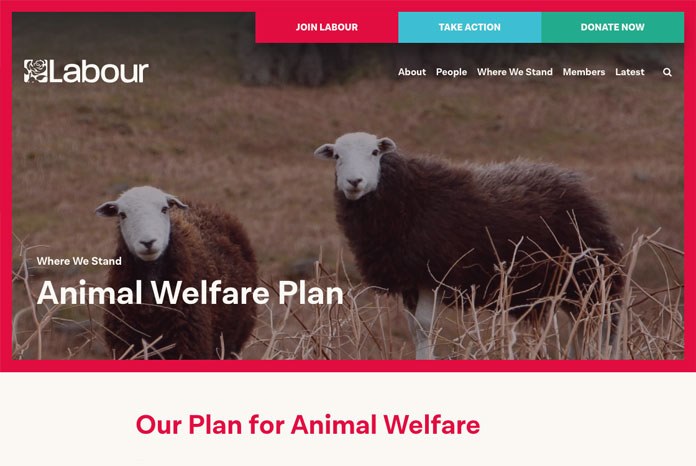 The race to become the cuddliest, fluffiest, puppy-friendly political party got a little bit closer yesterday as Labour launched a 50 point draft policy document outlining its plans for action on animal welfare.