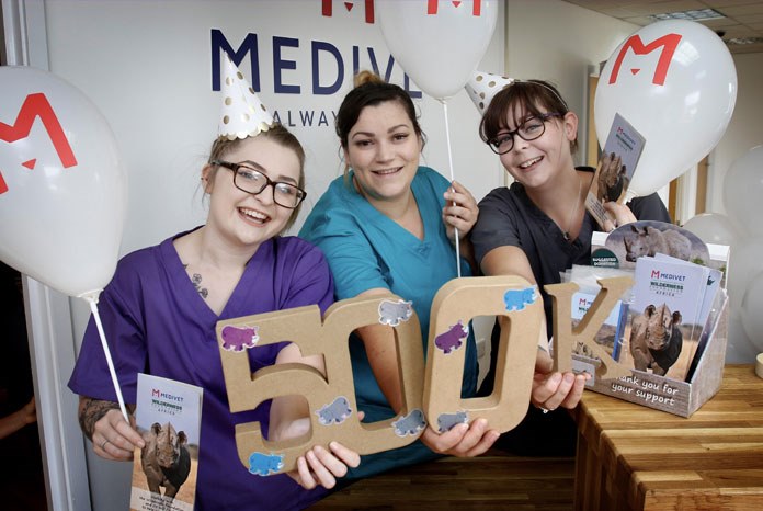 Medivet reports that its Saving the Rhino Campaign has now received a very impressive one million donations from its clients, raising £500,000 in the process.
