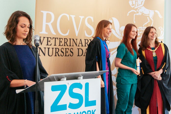 Over 220 new veterinary nurses were welcomed to the VN profession at a series of ceremonies at London Zoo on Tuesday which also celebrated the achievements and skills of the profession.