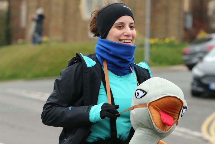 Daniella dos Santos MRCVS from ParkVet Hospital in Kent is to run the London Marathon in an ostrich costume next month, to raise money for the BVA's Animal Welfare Foundation of which she is a trustee.