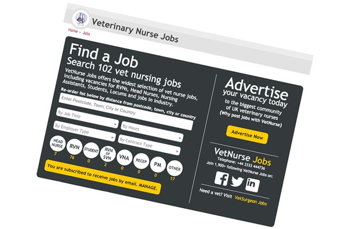 VetNurse Jobs is running a special January Brexit sale until 10:30am on the 18th January, during which all jobs advertised on the site are reduced by 50% to £50 +VAT.
