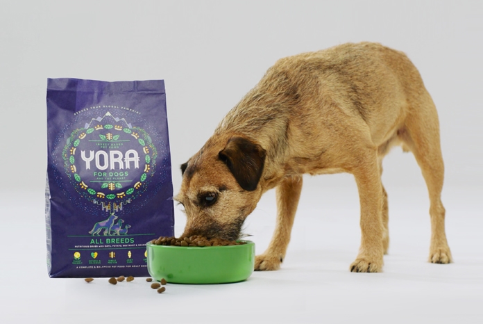 Yora, a new dog food which claims to be the world's most sustainable because it's made substantially from insects, has been launched in the UK.