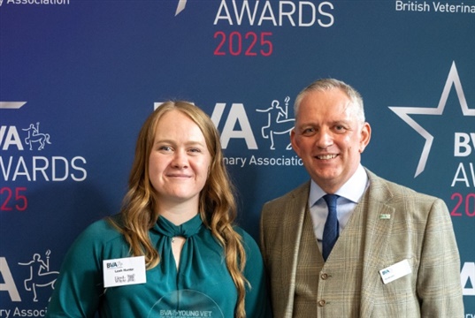 Leah Hunter is Young Vet of the Year