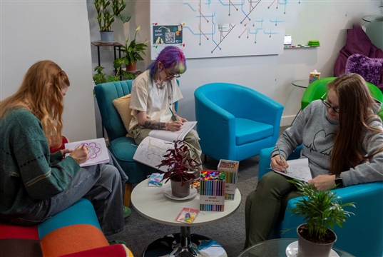 New wellbeing room for veterinary nursing students at Goddard Veterinary Nursing College